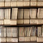 science journals on shelf